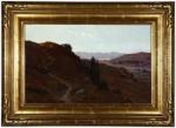 Alysian Hills Oil Painting by Elmer Wachtel