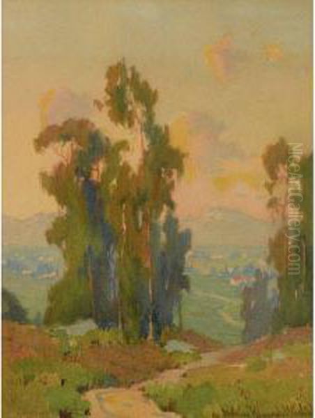 Path In The Hills, California Oil Painting by Marion Kavanaugh Wachtel