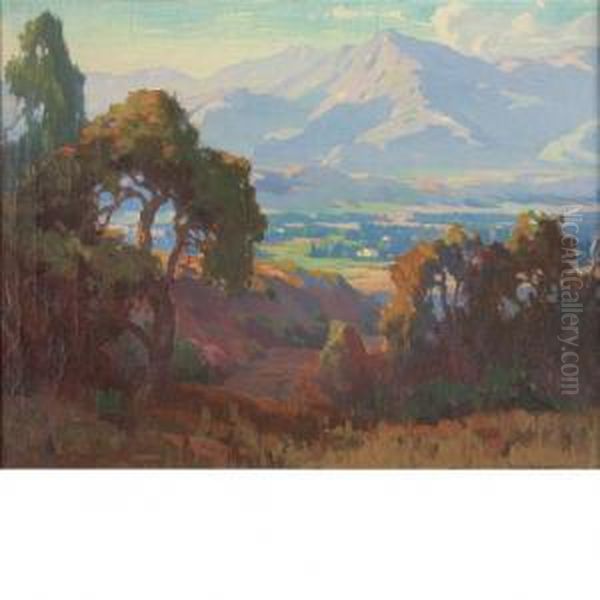 Mountain Landscape Oil Painting by Marion Kavanaugh Wachtel