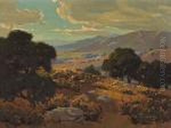 View Of The Valley Oil Painting by Marion Kavanaugh Wachtel