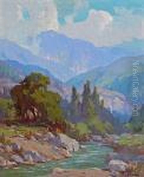 Bear Creek, Mt. San Gorgonio Oil Painting by Marion Kavanaugh Wachtel