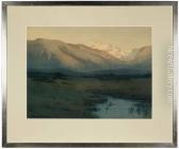 The Wasatch Mountains Oil Painting by Marion Kavanaugh Wachtel