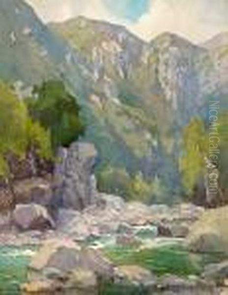 Matilija Canyon (no.1) Oil Painting by Marion Kavanaugh Wachtel