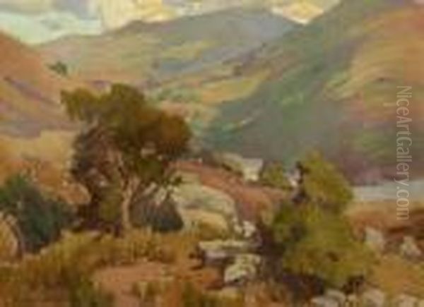 Foothill Landscape Oil Painting by Marion Kavanaugh Wachtel