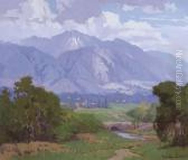 California Foothills Oil Painting by Marion Kavanaugh Wachtel