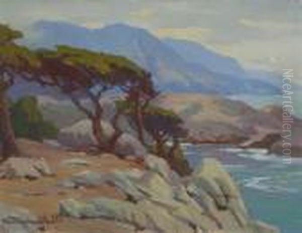 ''monterey Coast'' Oil Painting by Marion Kavanaugh Wachtel