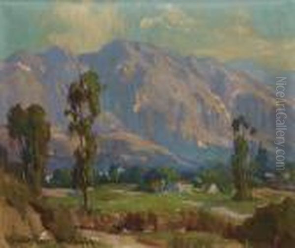 A Sierra Landscape Oil Painting by Marion Kavanaugh Wachtel