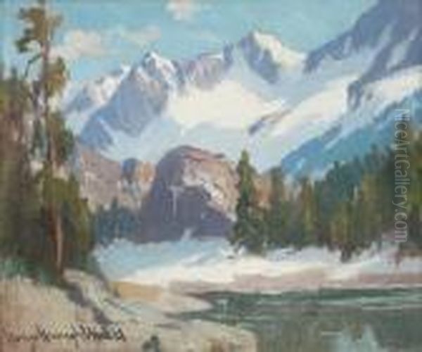 In The Sierra Nevada Oil Painting by Marion Kavanaugh Wachtel