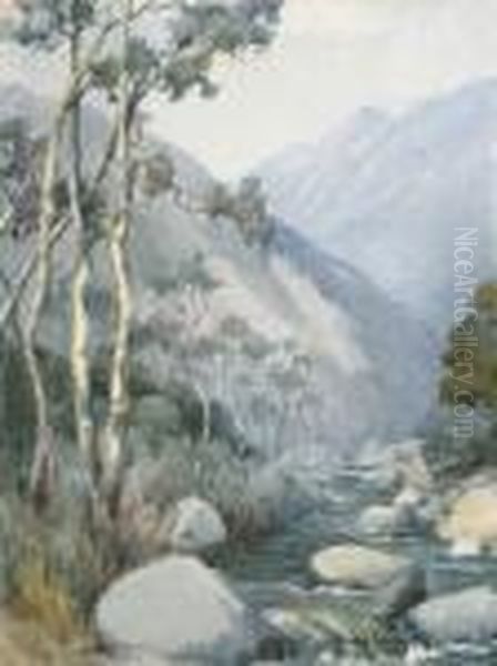 Arroyo Oil Painting by Marion Kavanaugh Wachtel