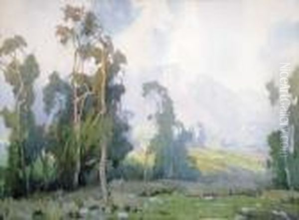 Eucalyptus In Spring Oil Painting by Marion Kavanaugh Wachtel