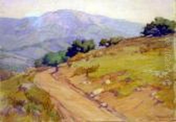 Mountain Road Oil Painting by Marion Kavanaugh Wachtel