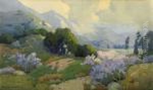 Spring In The Foothills Oil Painting by Marion Kavanaugh Wachtel