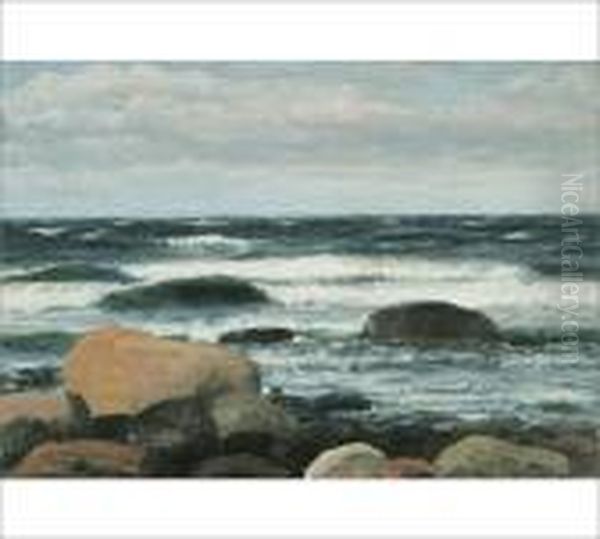 Shore View Oil Painting by Torsten Waenerberg