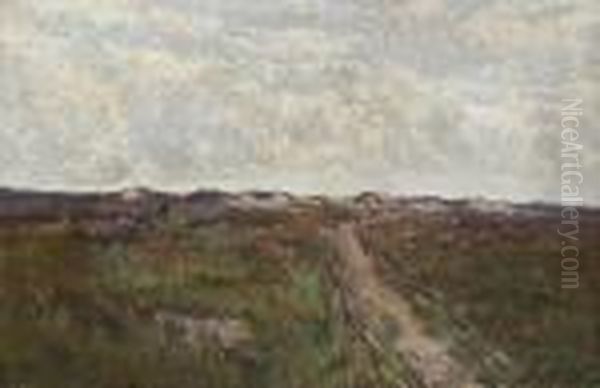 Heathland Oil Painting by Victor Wagemaekers