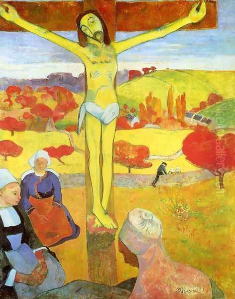 Yellow Christ Oil Painting by Paul Gauguin