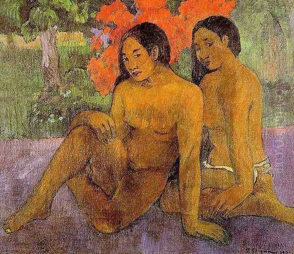 And The Gold Of Their Bodies Oil Painting by Paul Gauguin