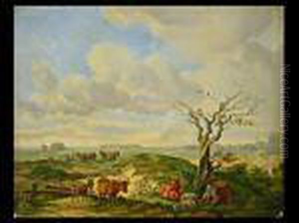 Tiefe Landschaft Oil Painting by Max Joseph Wagenbauer