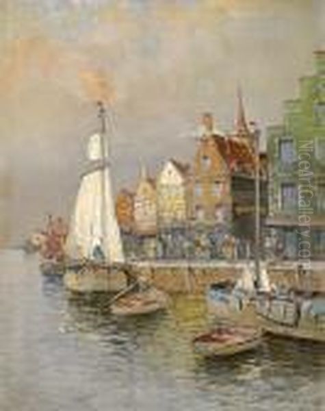 Holland Kikotovaros Oil Painting by Hans Johann Wagner