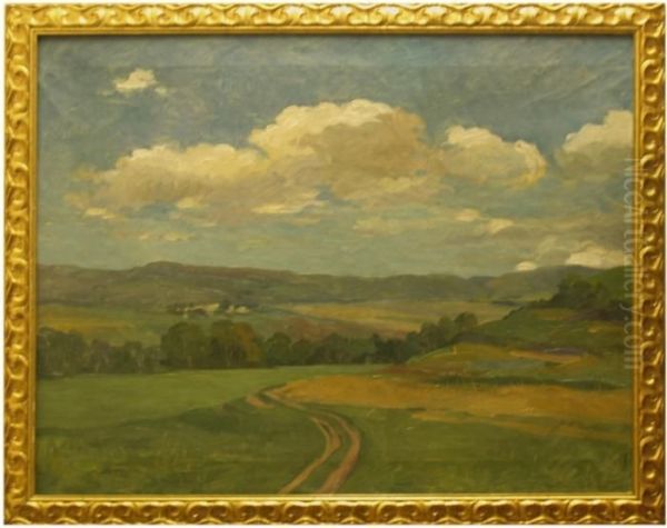 Podzimni Krajina Sfiguralni Stafazi Oil Painting by Carl Wagner