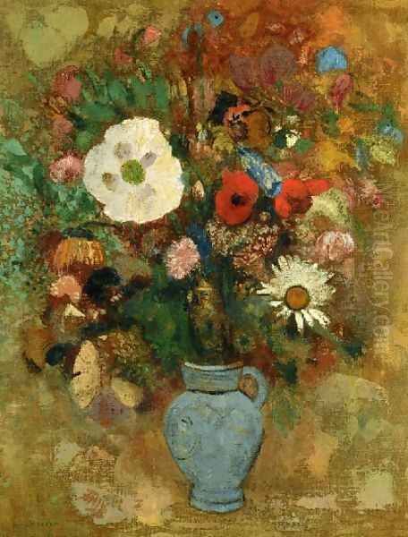 Bouquet Of Flowers Oil Painting by Paul Gauguin