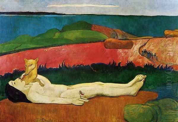 The Loss Of Virginity Aka The Awakening Of Spring Oil Painting by Paul Gauguin