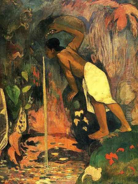 Pape Moe Aka Mysterious Water Oil Painting by Paul Gauguin