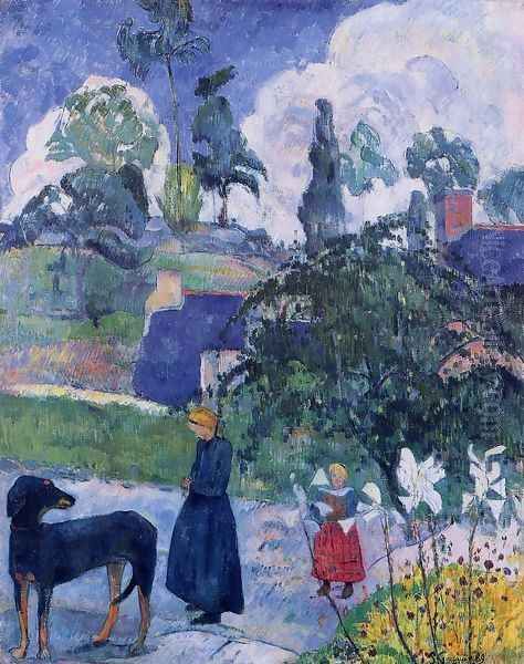 Among The Lillies Oil Painting by Paul Gauguin