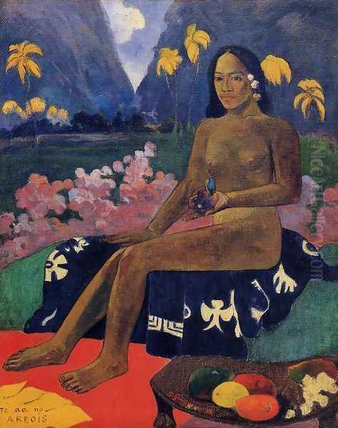 Te Aa No Areois Aka The Seed Of Areoi Oil Painting by Paul Gauguin