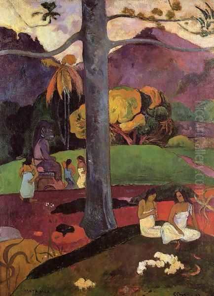 Mata Mua Oil Painting by Paul Gauguin