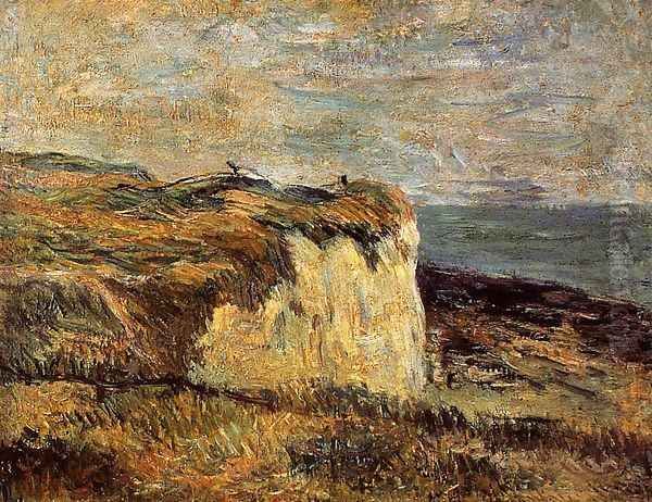 Cliff Near Dieppe Oil Painting by Paul Gauguin