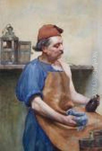 The Bottle Maker Oil Painting by John Wainwright