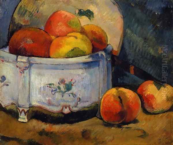 Still Life With Peaches Oil Painting by Paul Gauguin