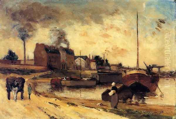 Cail Factories And Quai De Grenelle Oil Painting by Paul Gauguin