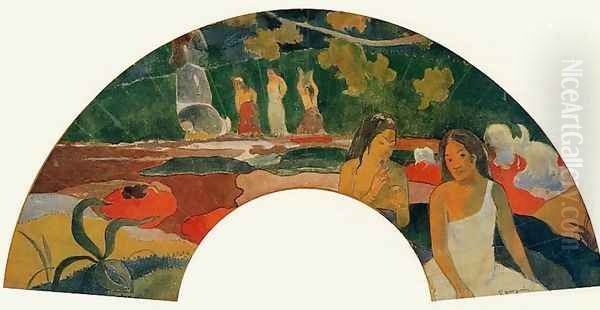 Aarearea II Aka Joyousness II Oil Painting by Paul Gauguin