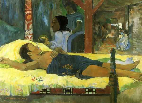 Geburt Christi, des Gottessohnes (Te tamari no atua) Oil Painting by Paul Gauguin