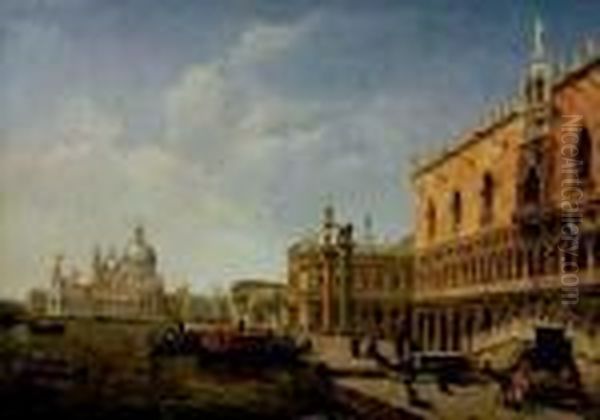 Doges Palace, Venice Oil Painting by Gustave Walckiers