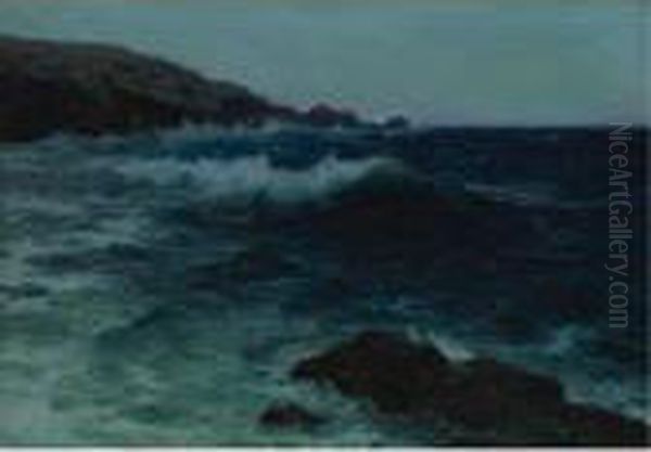 Hawaiian Coastline Oil Painting by Lionel Walden