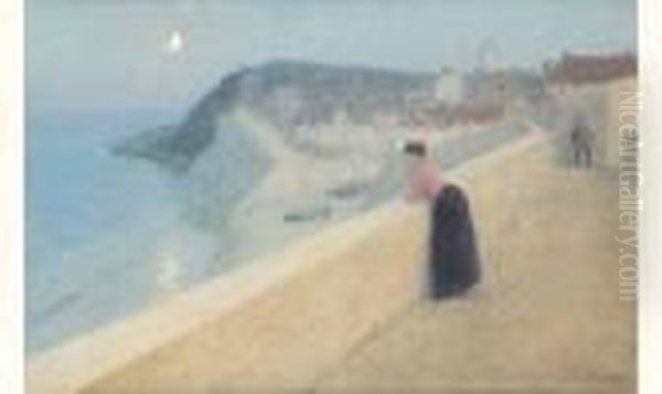 < Reverie En Bretagne >. Oil Painting by Lionel Walden