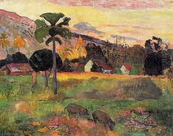 Haere Mai Venezi Aka Come Here Oil Painting by Paul Gauguin