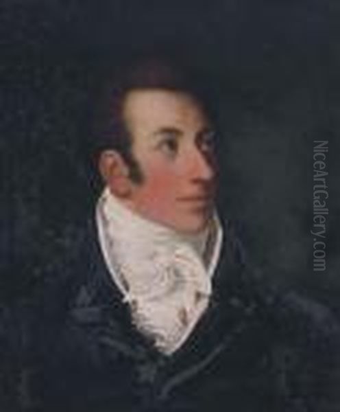 Portrait Of John Griswold, Brother-in-law Of John Lion Gardiner Oil Painting by Samuel Lovett Waldo