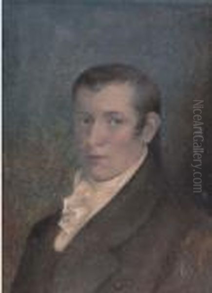 Portrait Of John Lyon Gardiner Oil Painting by Samuel Lovett Waldo