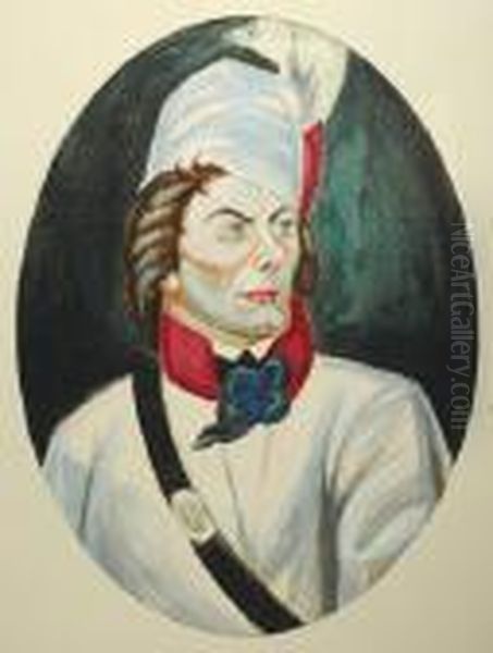 Portret Tadeusza Kosciuszki Oil Painting by Zygmunt Waliszewski