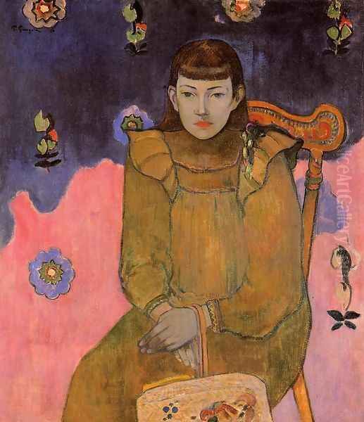 Portrait Of A Young Woman Vaite (Jeanne) Goupil Oil Painting by Paul Gauguin