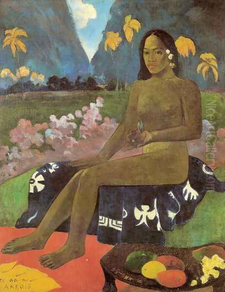 Seed of the Areoi (Te aa no areois) Oil Painting by Paul Gauguin