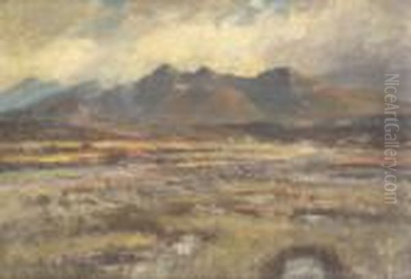 Near Glenbeigh, Co. Kerry Oil Painting by John Crampton Walker