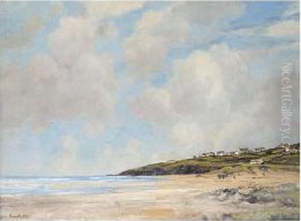 The Strand, Dugort Oil Painting by John Crampton Walker