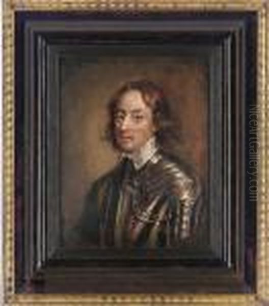 Portrait Of Oliver Cromwell Oil Painting by Robert Walker