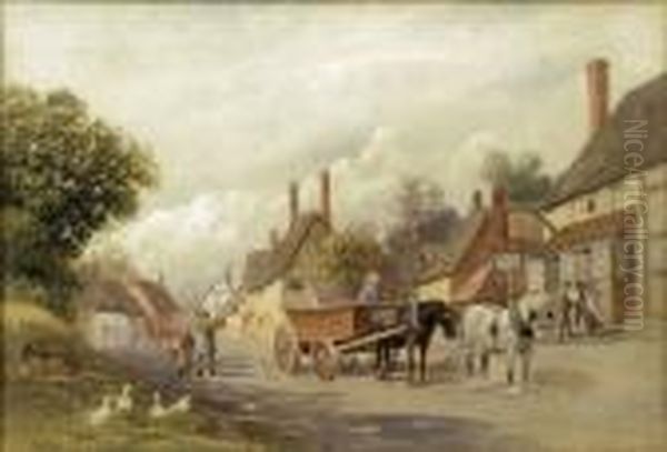 Near Great Eccleston Oil Painting by Robert Hollands Walker