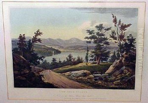 View Near Hudson Oil Painting by William Guy Wall