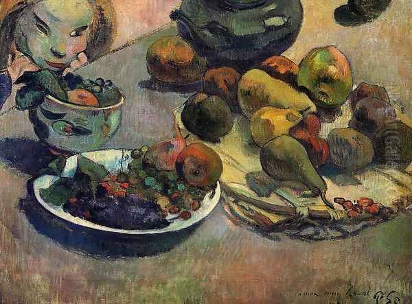 Fruit Oil Painting by Paul Gauguin